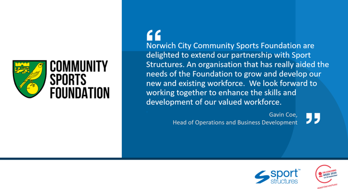 Apprenticeships develop skills of Norwich City Community Sport Foundation valued workforce