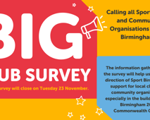 Sport Birmingham launch Big Club Survey